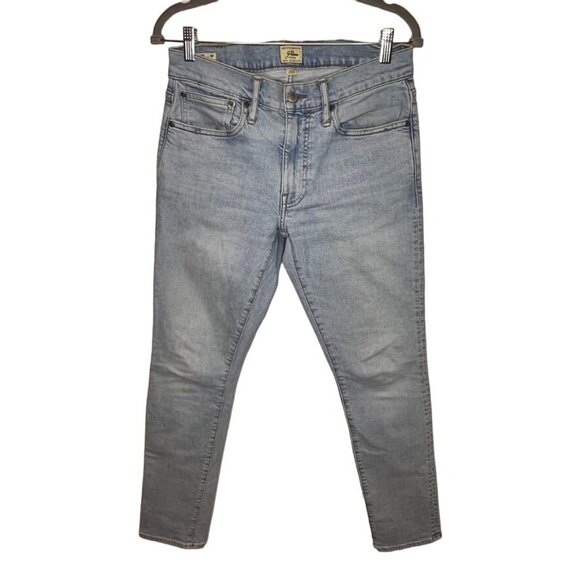 J. Crew Mens 250 Stretch Jeans Size 30x30 Skinny Leg Light Wash Cotton Denim - Picture 1 of 8